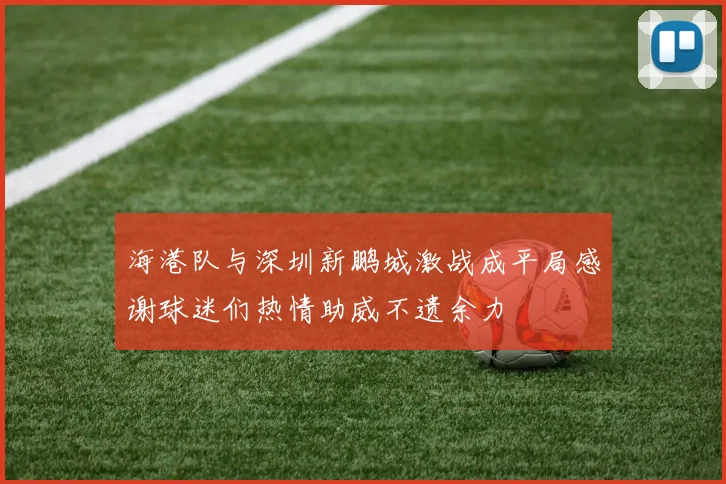 海港队与深圳新鹏城激战成平局感谢球迷们热情助威不遗余力